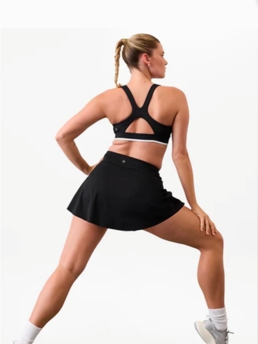 NWT Athleta Ace Tennis Black Skort 13.5 Sz Small